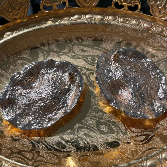 “Scarlett” karals on gold shell Earrings - Picture 4 of 7